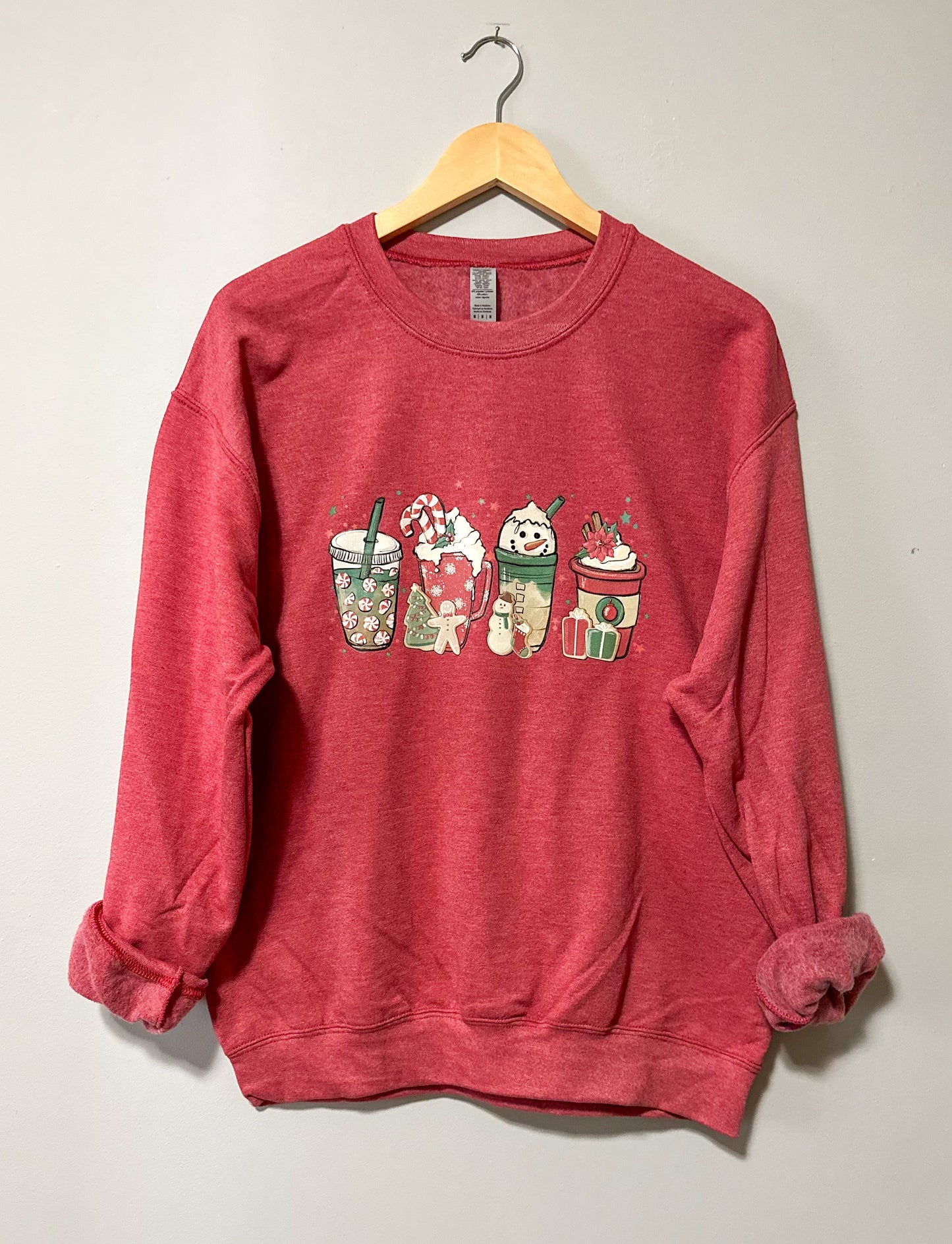 Christmas Latte Coffee Crewneck Sweatshirt