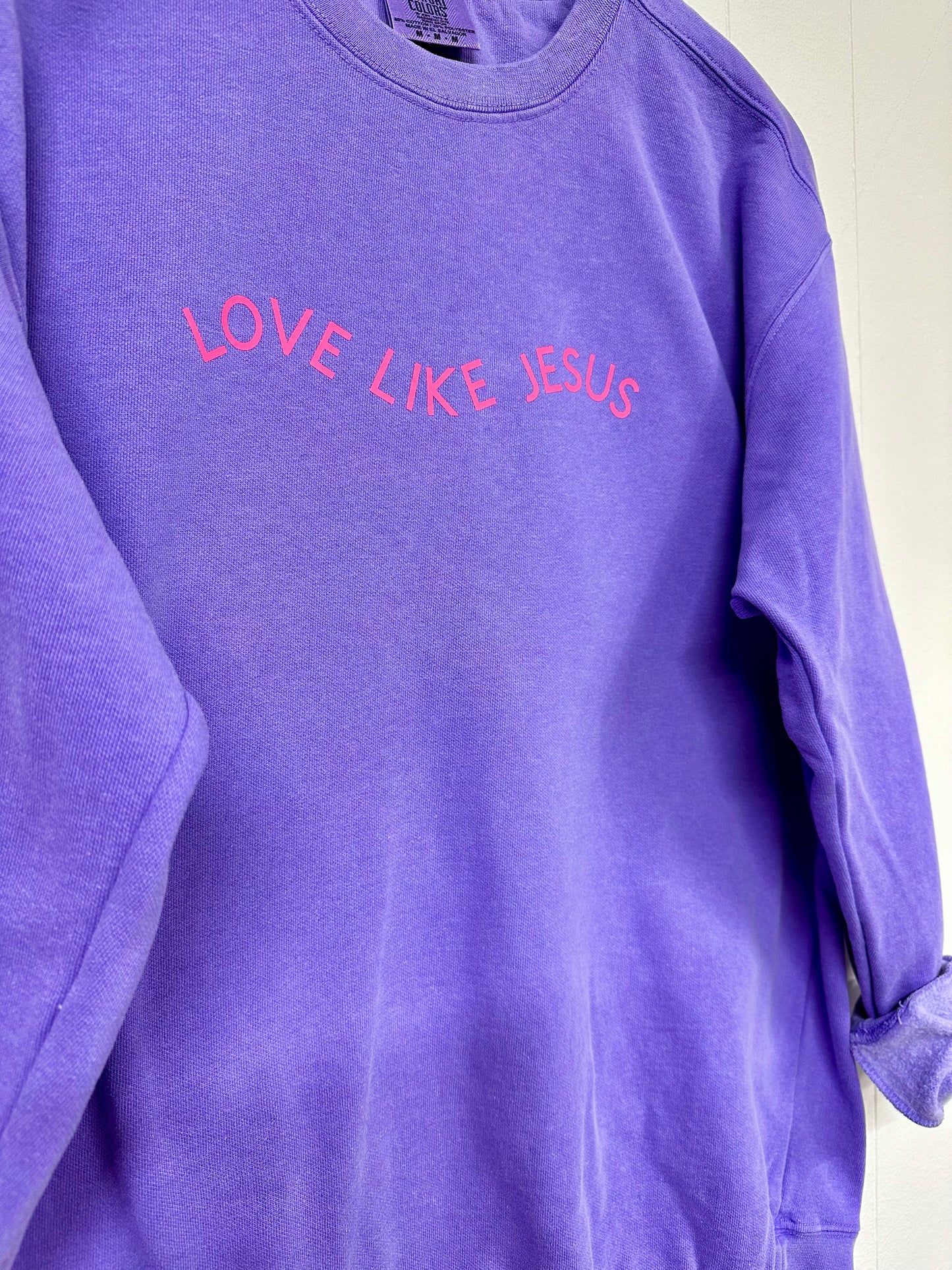 Love Like Jesus Comfort Colors Sweatshirt