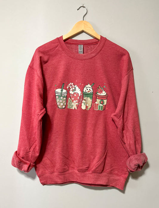 Christmas Latte Coffee Crewneck Sweatshirt