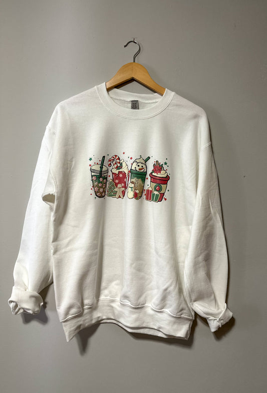 Christmas Latte Coffee Crewneck Sweatshirt