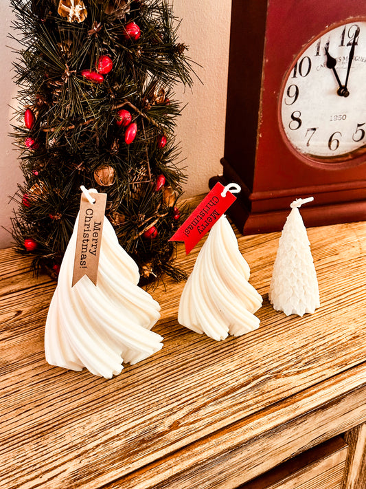 Christmas Tree Soy Wax Candle Set